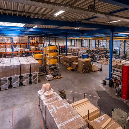 Image of Dhatec's new warehouse in Dragonder 19 in Valkenswaard, The Netherlands.